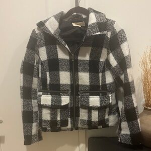 Rewind Black and White Checkered Jacket